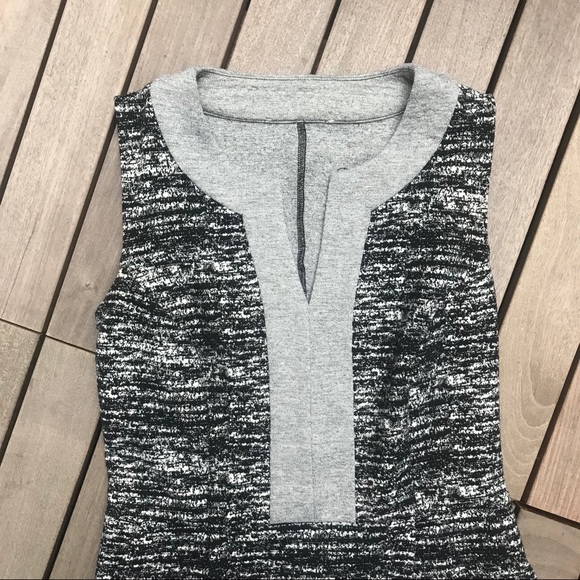 Lili Global Apparel | Black And Grey Deep V Dress - Picture 4 of 7